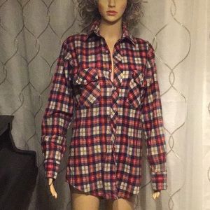 911 collection plaid shirt